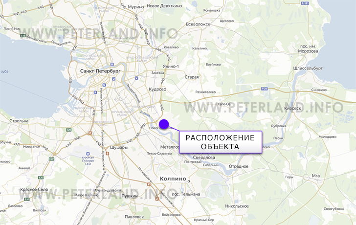 промышленный участок в Новосаратовке на карте